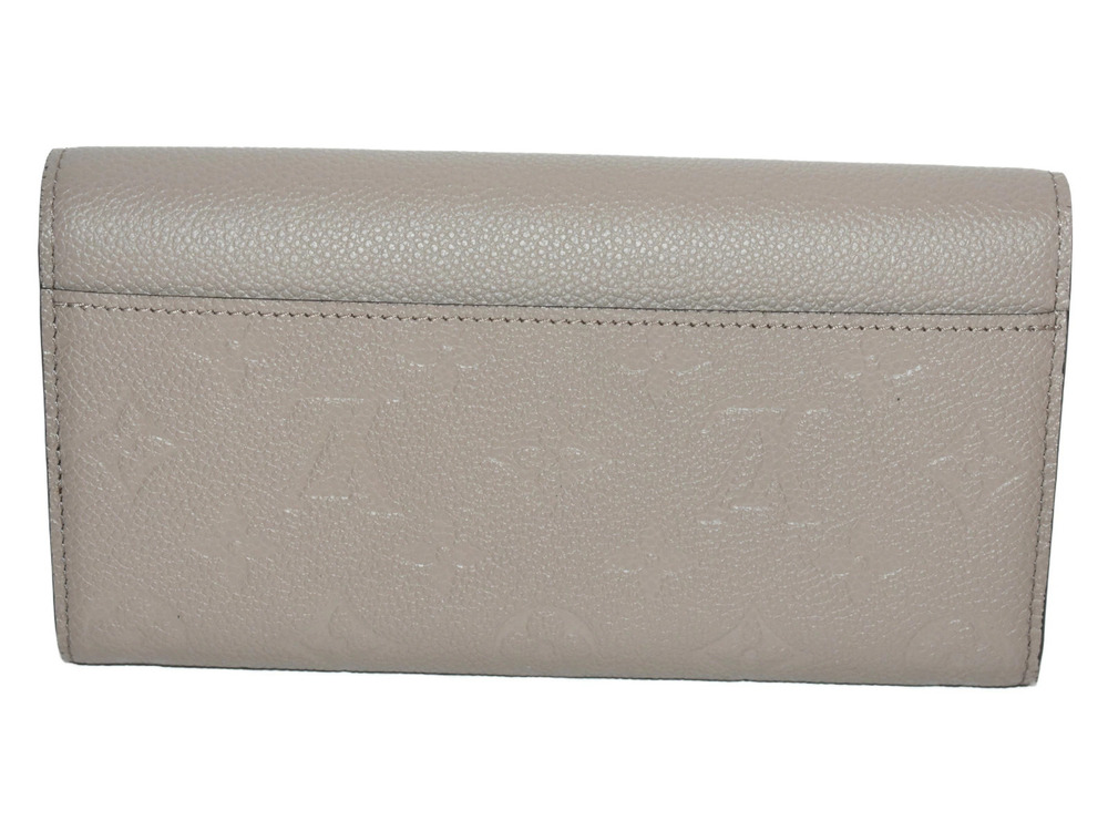 Louis Vuitton Portefeuille Wallet Empreinte Beige Long Sarah Leather